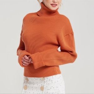 NWOT Storets Yolanda Ribbed Turtleneck Sweater